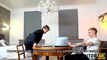 sexy mature teacher becomes lover with student