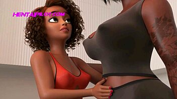 3D porn with curvy teen futanari and ebony goddess