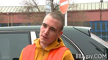 Homosexual dude gives lusty anal lickings in contest