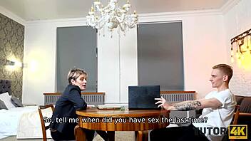 sexy mature teacher becomes lover with student