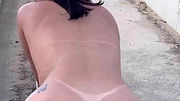 Girlfriend Moans During Oral Sex with Natural Tits.