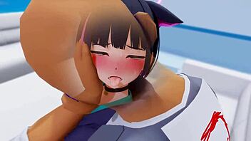 Matatabi and Cat in 3D Hentai Cartoon