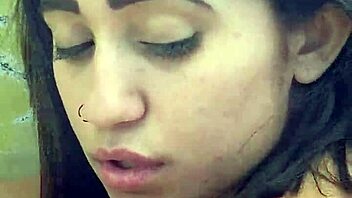 Girlfriend Moans During Oral Sex with Natural Tits.