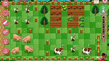 Nutaku booty farm hentai game part 21 with creampie threesome. Sexy ranch tits and lesbian young action.