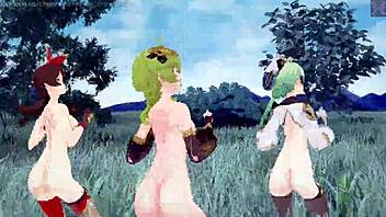 pick me, amber sucrose in mmd anime!