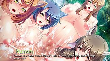 Monster girl breeder ep5 - banging three pregnant chicks! 🥵