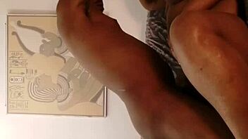 Roxy the BBW sucks dick hard in this scene.