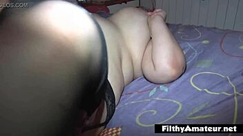 two young bbw amateurs have nasty anal threesome orgasm