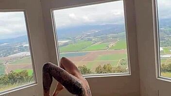 felicity feline naked morning yoga stretches