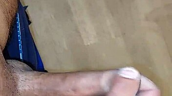 cum explosion on hotel floor after solo play