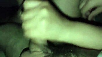 cousin in my bed, fucked hard, mouth covered, semen on tits!