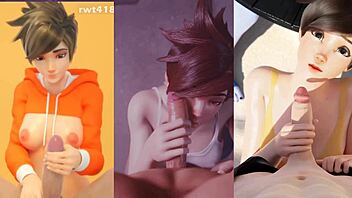 Tracer Gets Anal Cumshot