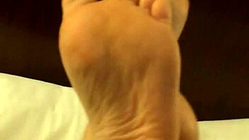 Coworker Rubs High Arch Feet During Masturbation