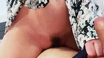 orgasm on his leg amateur video