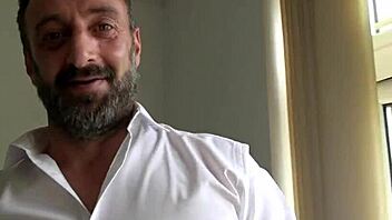 Kinky real milf takes ass pounding and swallows! 😈