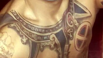 joker costume solo masturbation with big dick