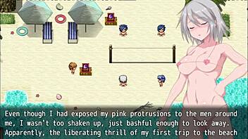 Outdoor anime porn with humiliation and masturbation in the Labyrinth Town series
