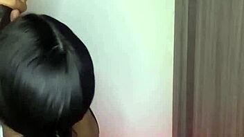 Cute model sucks friend's dick