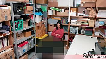 Cute SHOPLIFTER CAUGHT FOR STRIP SEARCH PUNISH FUCK