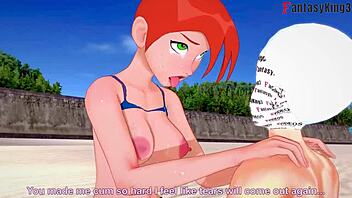 Grown Gwen Tennyson In Bikini Sex On Beach! Watch Full FPOV Fantasy In 3D Hentai!