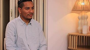 Dirty office roleplay with an interracial couple