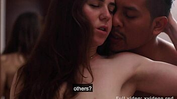 Dirty office roleplay with an interracial couple