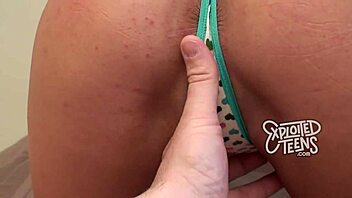 Young and horny girl gives great blow job and swallows cum