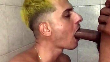 Big cock gloryhole action with amateur gay teens