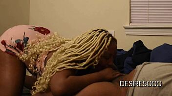 Curvy Babe Spits During Homemade Blowjob