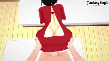 Yor Forger engages in uncensored pov fucking and sucking in Spy x Family hentai