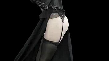 In This 3D Anime Hentai, She Performs A Naked Dance In TikTok Style