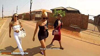 african lesbians in hot amateur ebony bffs revenge threesome after massage.