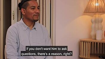 Dirty office roleplay with an interracial couple