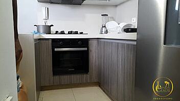 More fucking with this young colombian and her big black cock