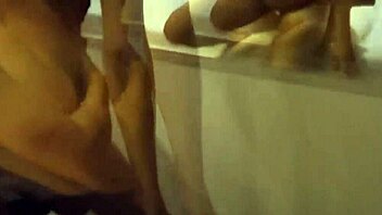 blonde married woman with cuckold husband fucks the gym teacher outdoors in doggystyle