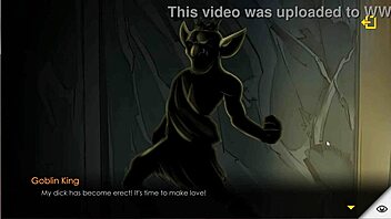Hentai game: Goblin King punishes naughty girl with massage