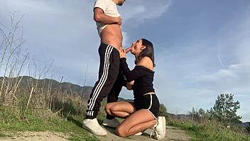 Holy! Busty Latina Goddess Hailey Rose Banged in Public Park!