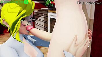 Ruby and Glinda explore futanari in RWBY