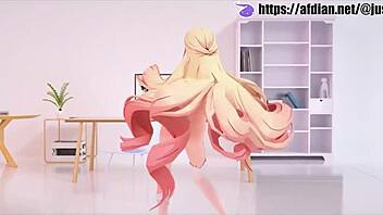 mmd r18 dancing in animated scene
