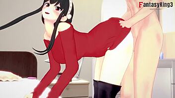 Yor Forger engages in uncensored pov fucking and sucking in Spy x Family hentai