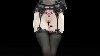 In This 3D Anime Hentai, She Performs A Naked Dance In TikTok Style