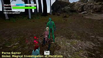 3D porn walkthrough of Meridiana 1, a fantasy game with goblin characters