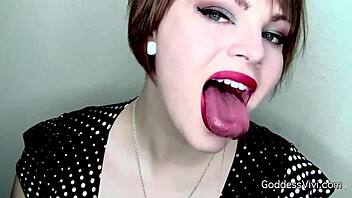 Beauty Girls Tease with Sultry Tongues