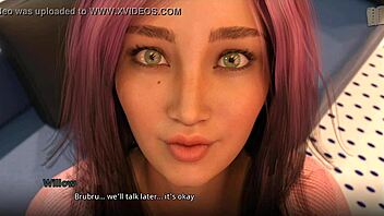 Jamie And Shauna Share Intense Kiss In Homemade Erotic 3D Anime Scene