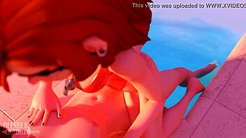 Wendy Takes a Dipper by the Pool