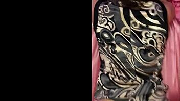 French amateur slut in pink satin panties gets deepthroat and ass to mouth fucking!