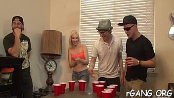 i watched this nasty rough gangbang with cum in mouth and blowjobs, it was so sexy