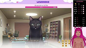 vtuber lewdneko plays love cubed part 3 with cute big tits dating game.