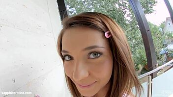 sapphix presents alexis brill using fingers for solo masturbation in this video