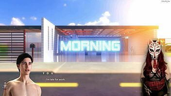 Gamer girl in see-through bra plays naughty hentai game 🕹️